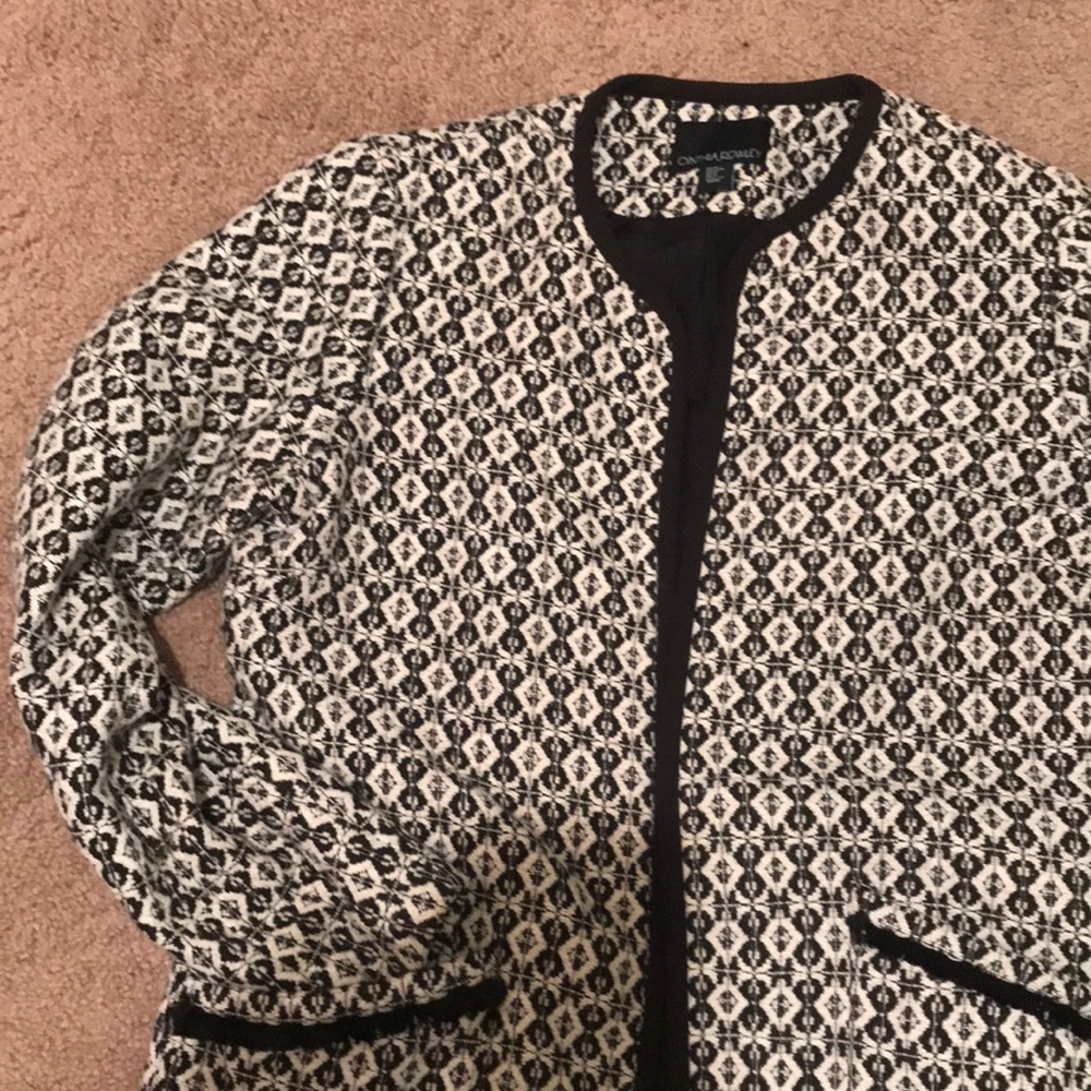 Black and white blazer / coat